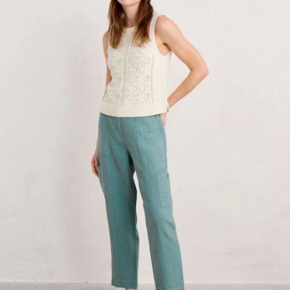 Seasalt Cornwall | Blue Rock Pipit Trousers - Picture 2 of 11